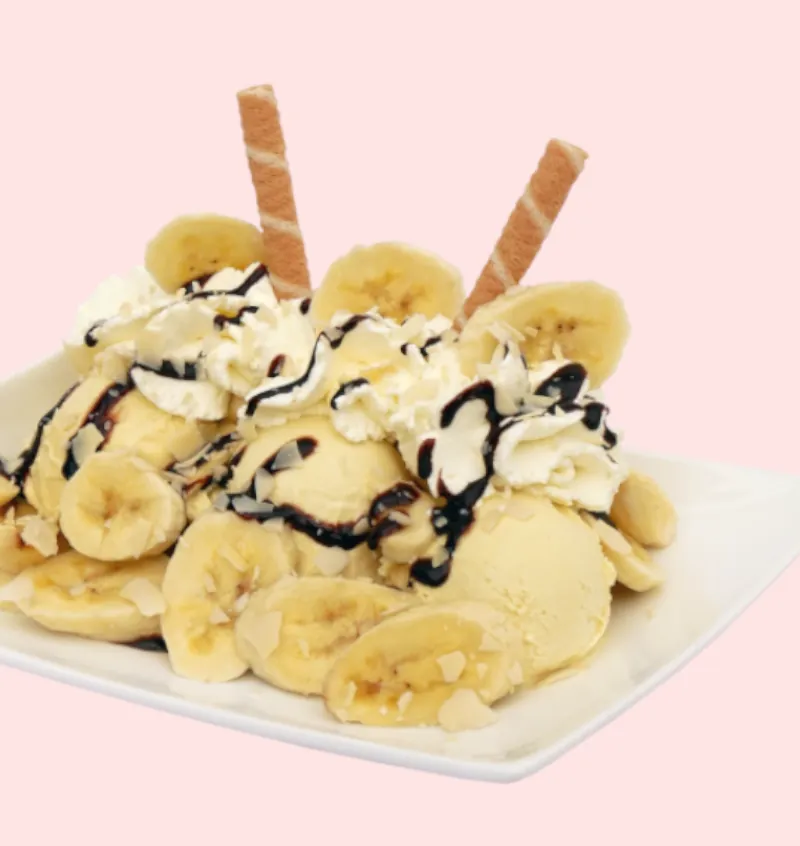 Bananensplit - Eisvariation von "Die Eistankstelle"